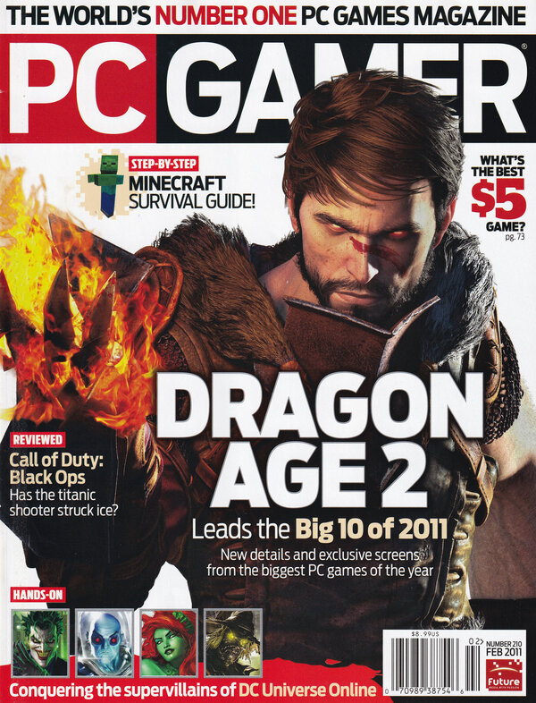 PC Gamer Issue 210 (February 2011) cover